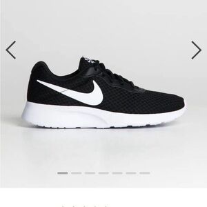 Nike Black Mesh Sneakers with White Accents